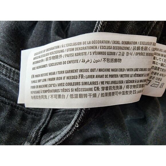 Hollister Black High Rise Skinny Distressed Jeans Size 15R - Picture 5 of 10